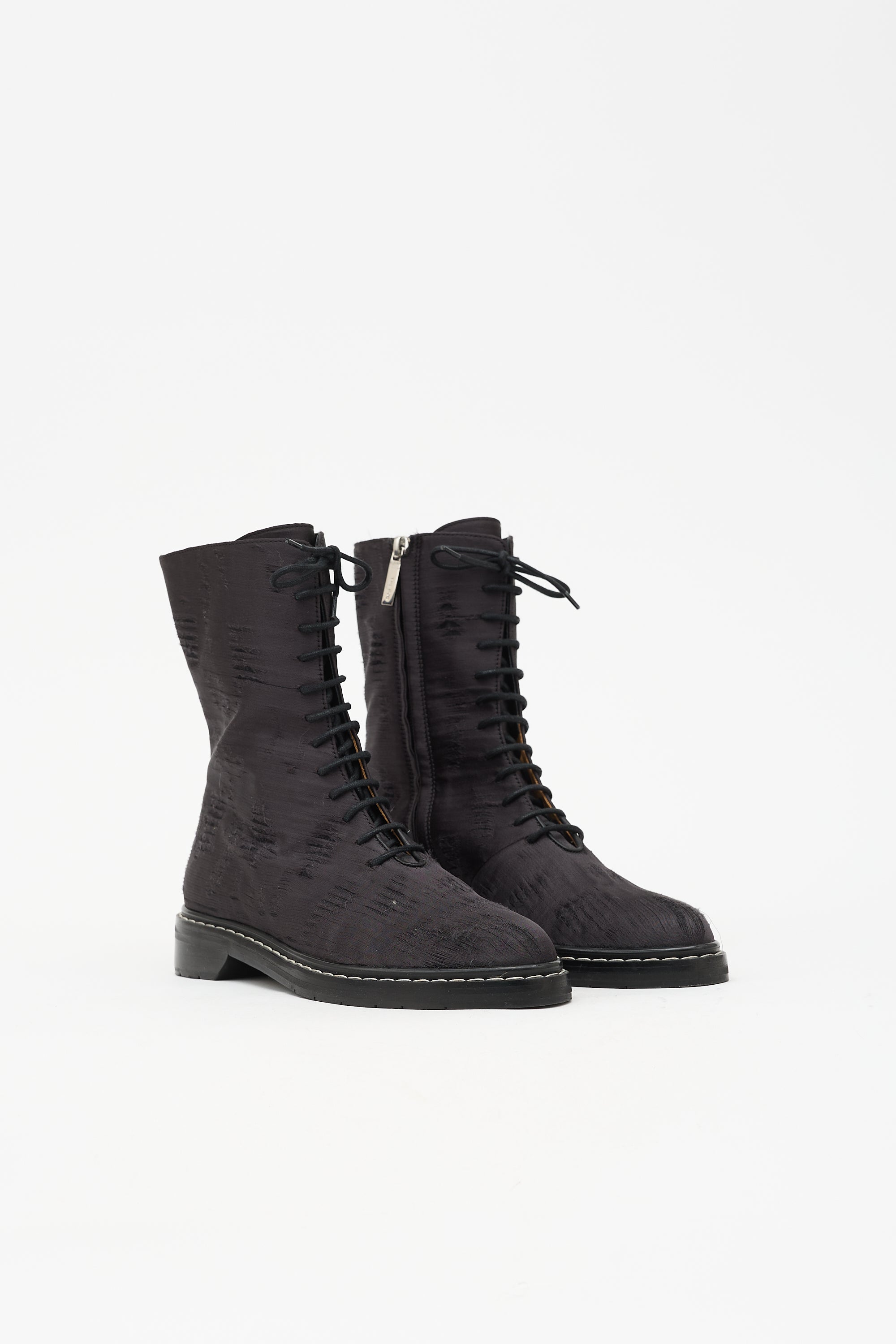 The Row Fara Distressed Combat Boot
