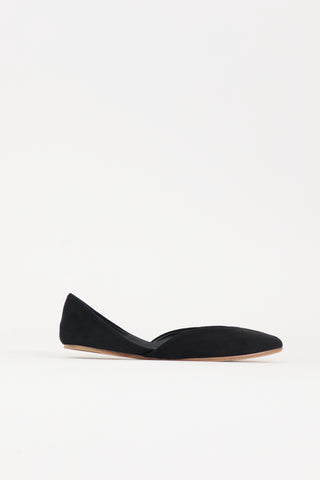 The Row Suede Gemma Ballet Flat