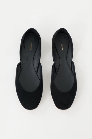 The Row Suede Gemma Ballet Flat