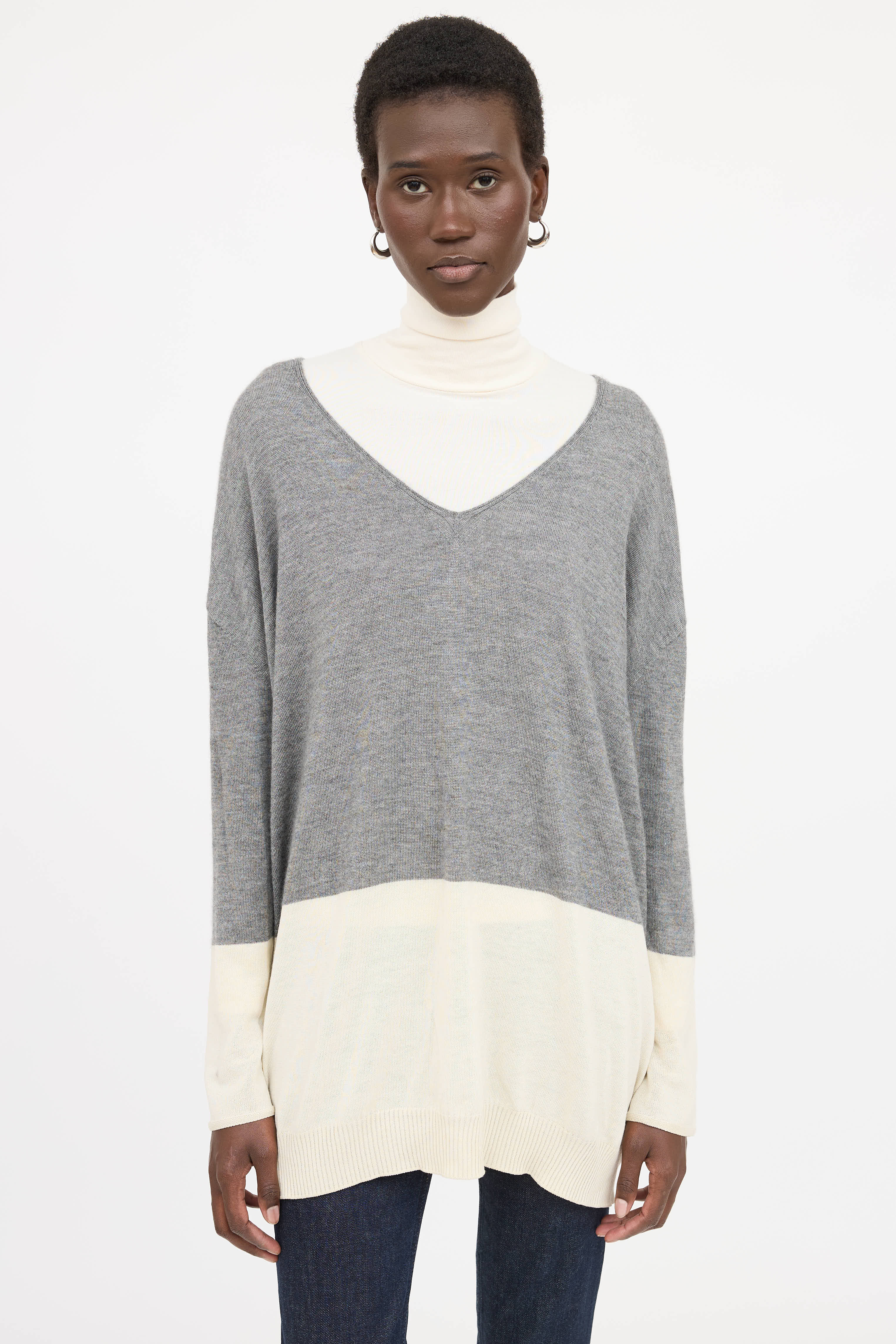 The Row Colour Block Sweater