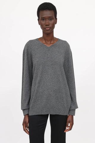 The Row Cashmere V-Neck Sweater