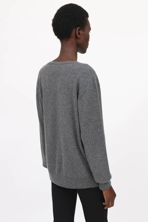 The Row Cashmere V-Neck Sweater