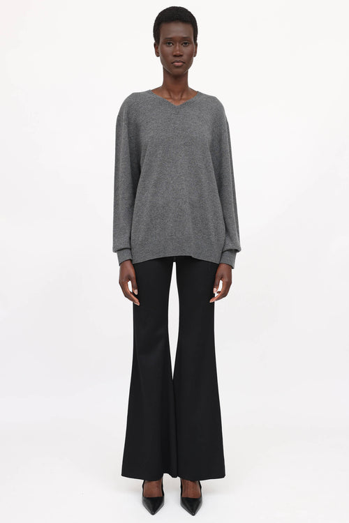 The Row Cashmere V-Neck Sweater