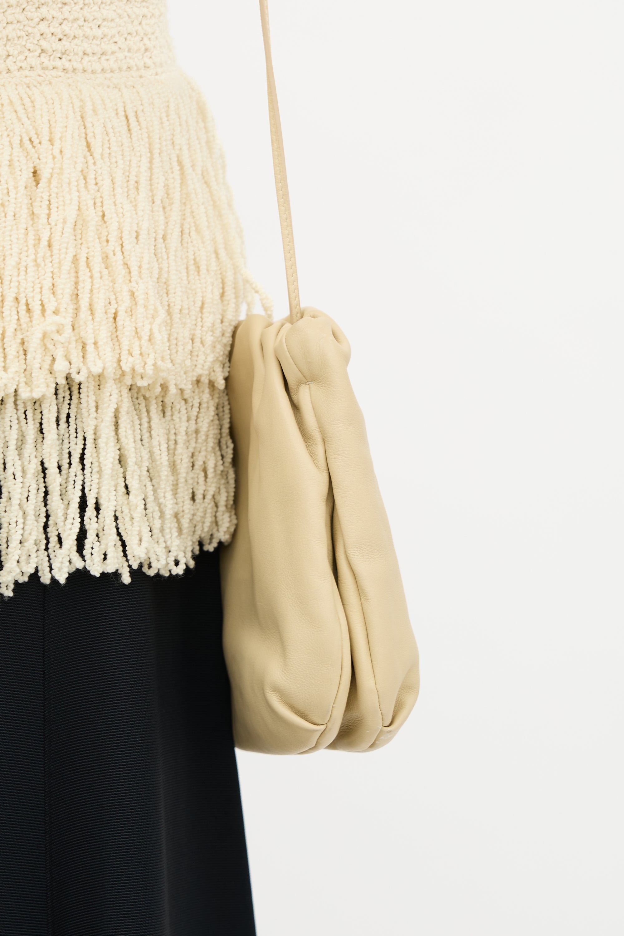 The Row Leather Bourse Clutch Bag