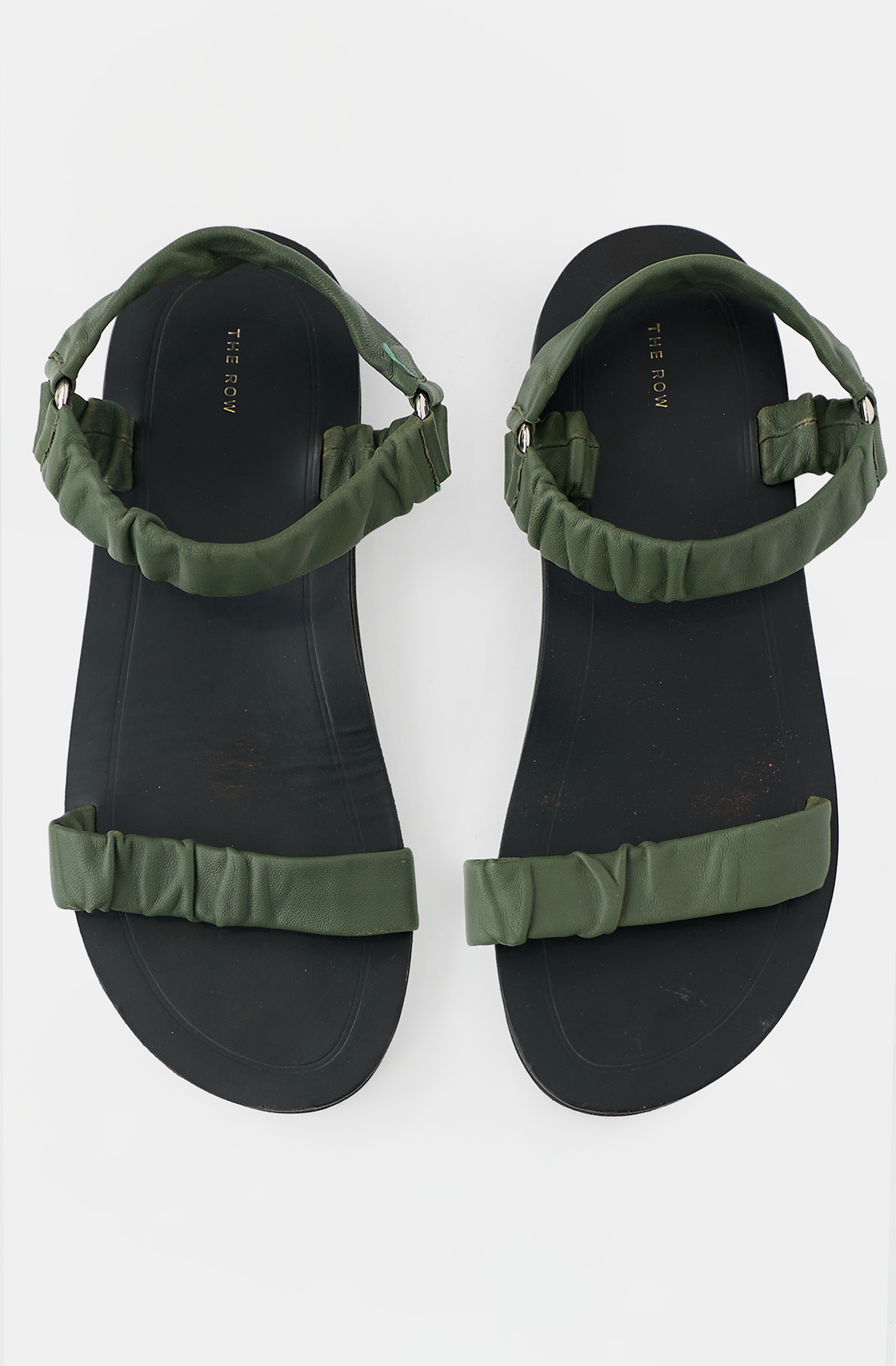 The Row Leather Egon Sandal