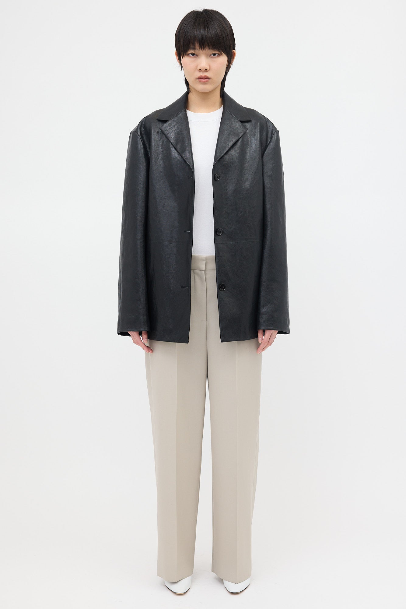 The Row Leather Fabian Jacket