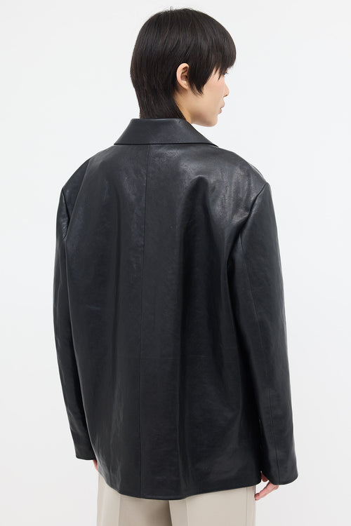 The Row Leather Fabian Jacket