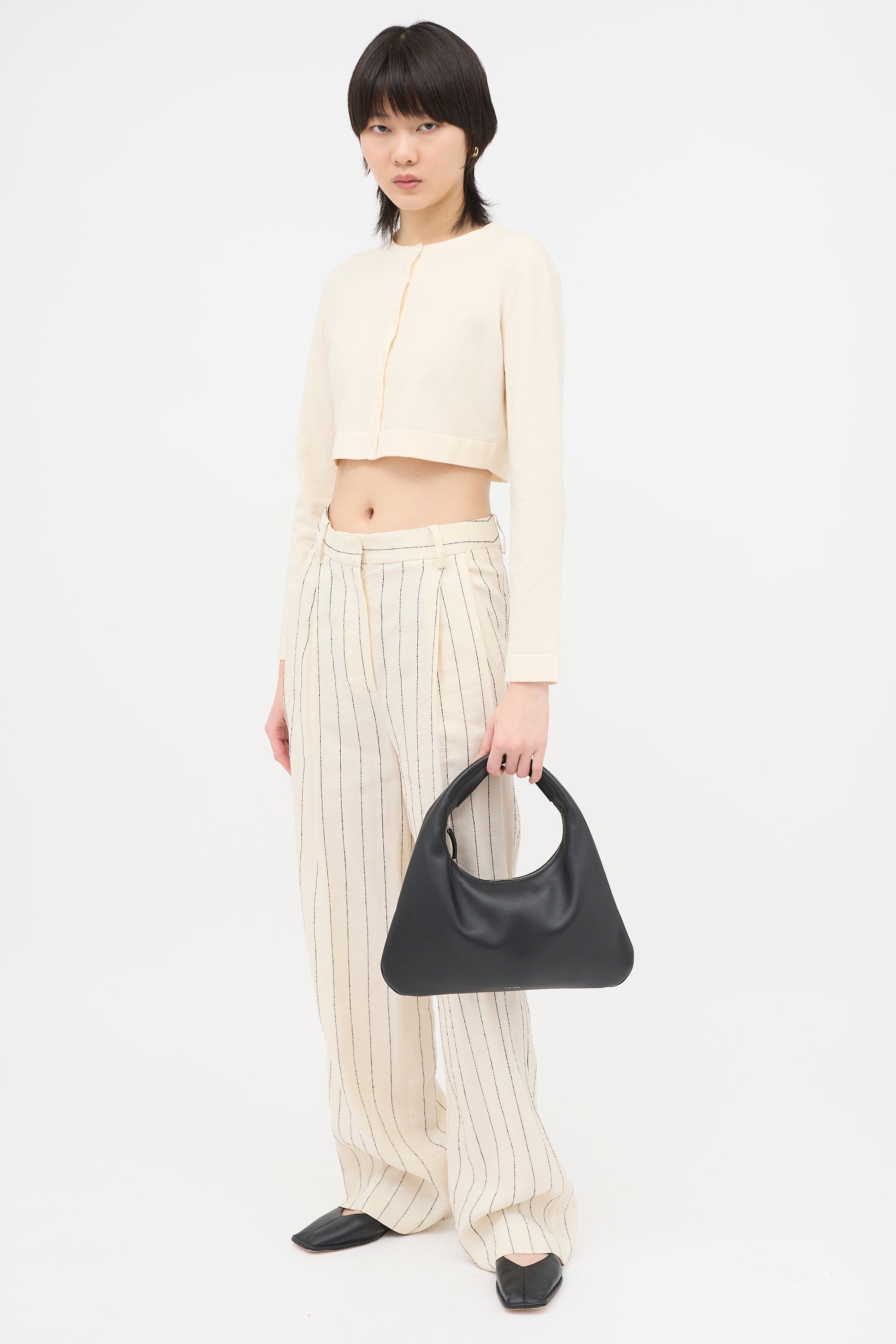 The Row Leather Small Everyday Shoulder Bag