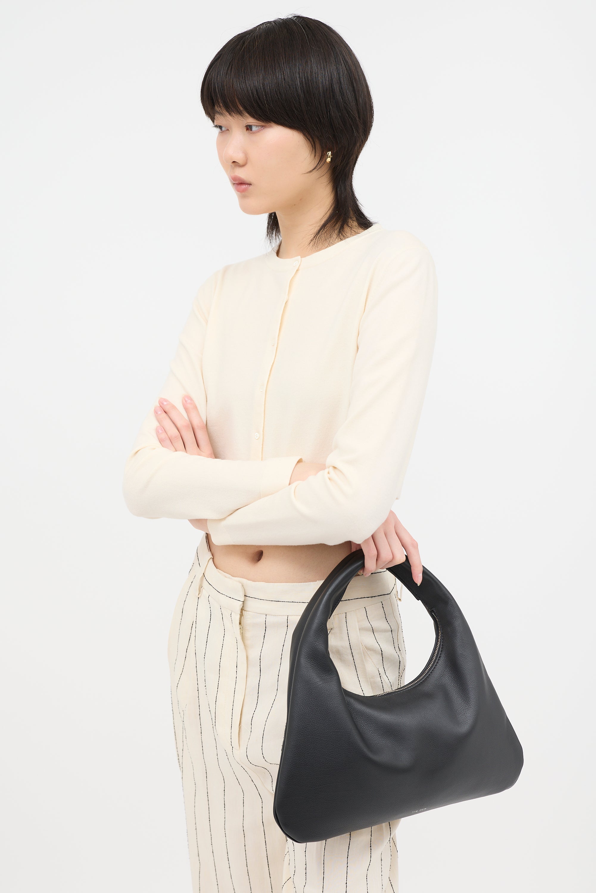 The Row Leather Small Everyday Shoulder Bag