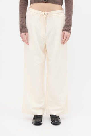 The Row Silk & Linen Dandy Pant