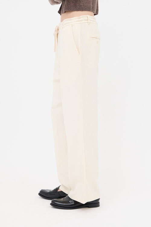 The Row Silk & Linen Dandy Pant
