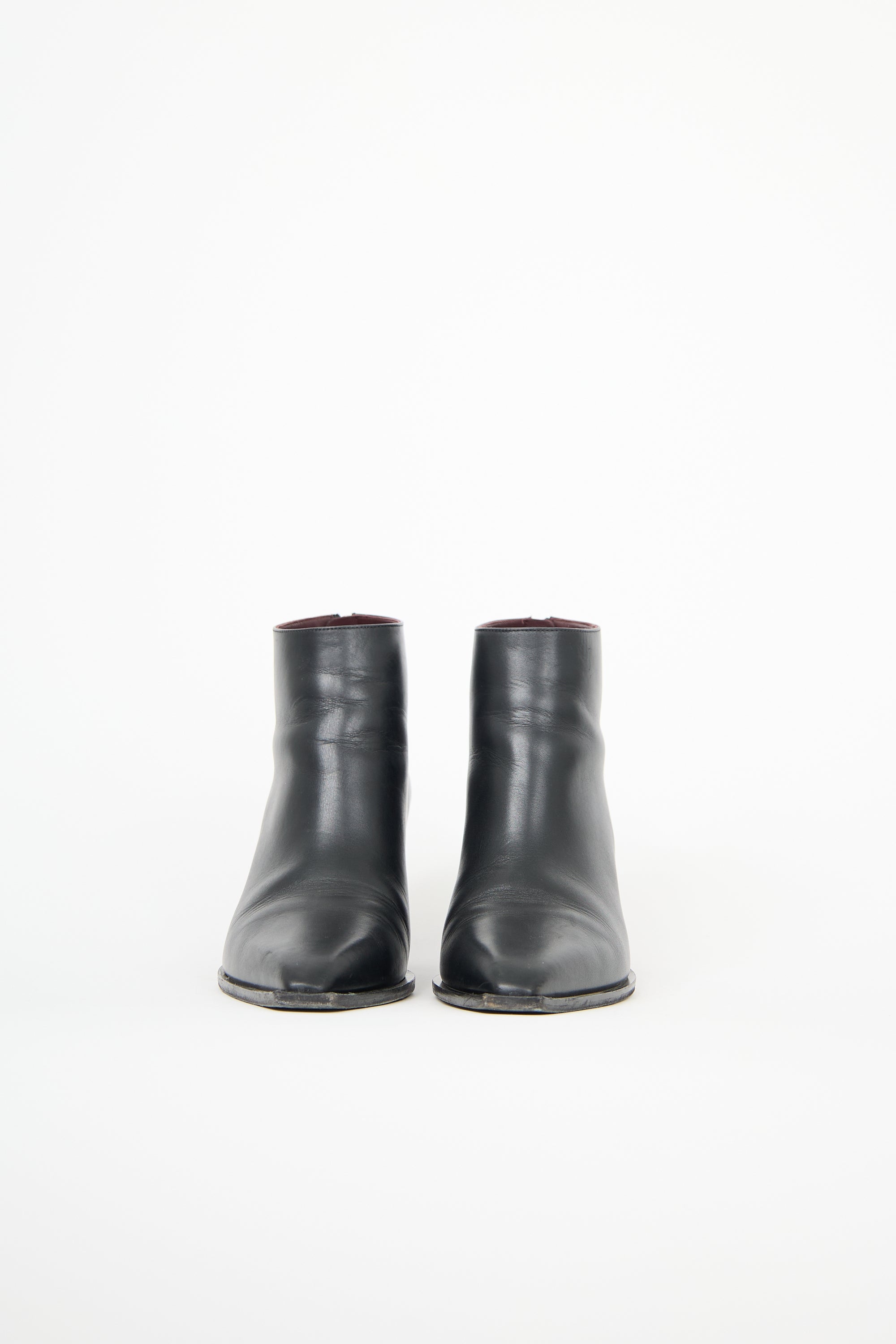 The Row Leather Coco Ankle Boot