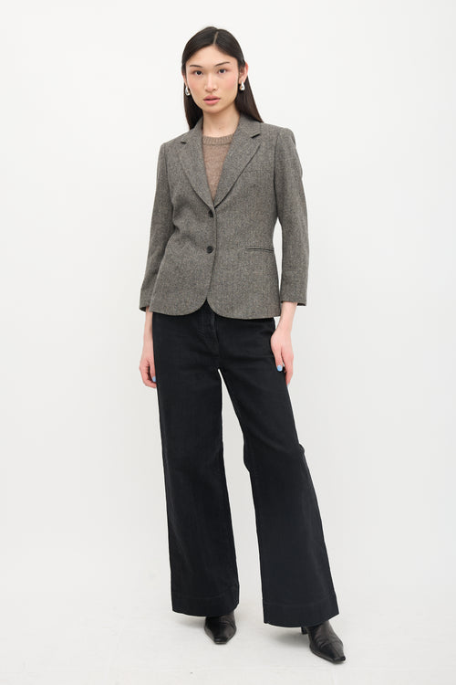 The Row Wool Herringbone Blazer