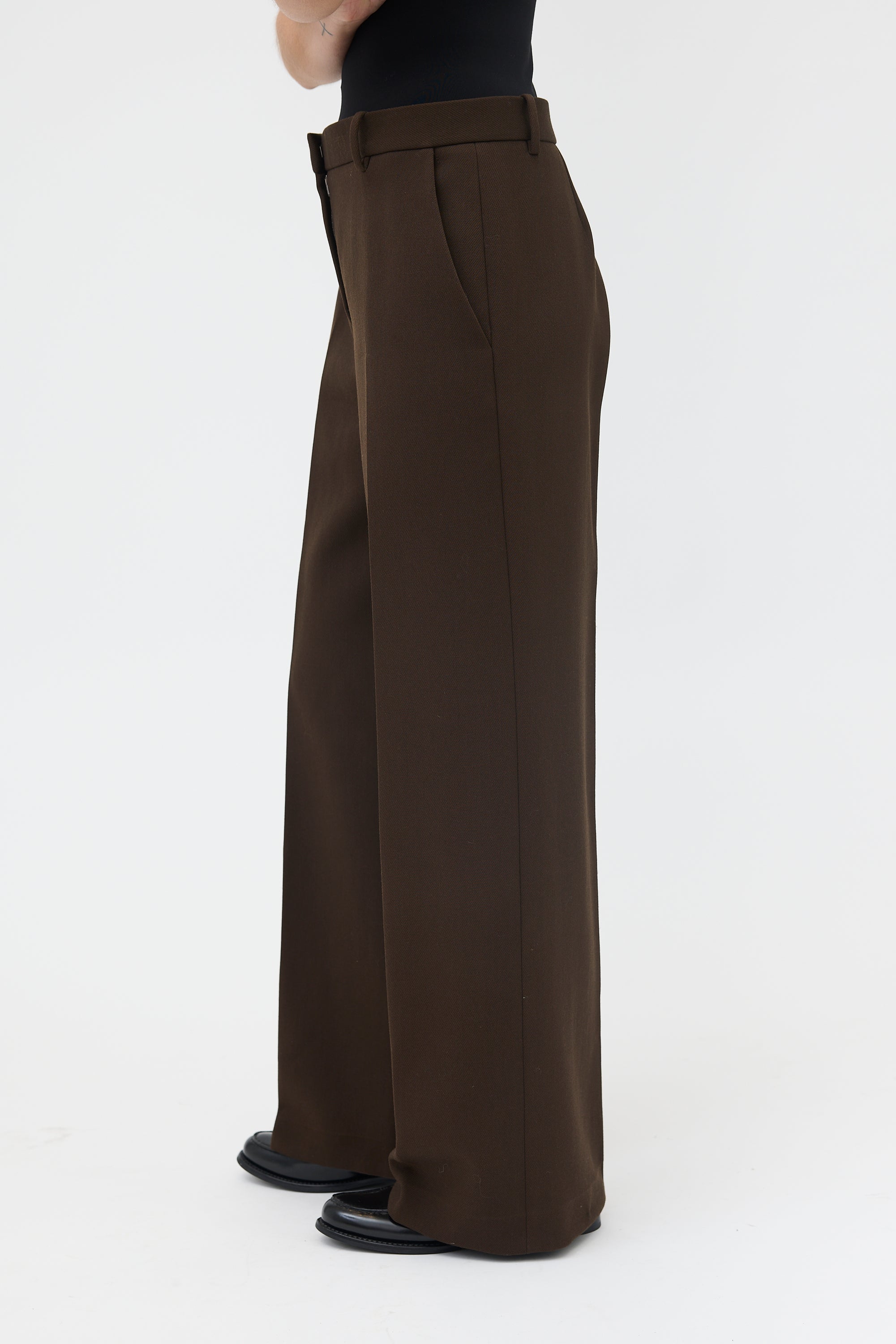 The Row Wool Wide Leg Trouser
