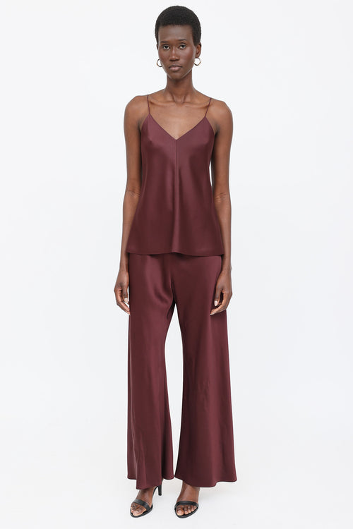 The Row Satin Camisole Top