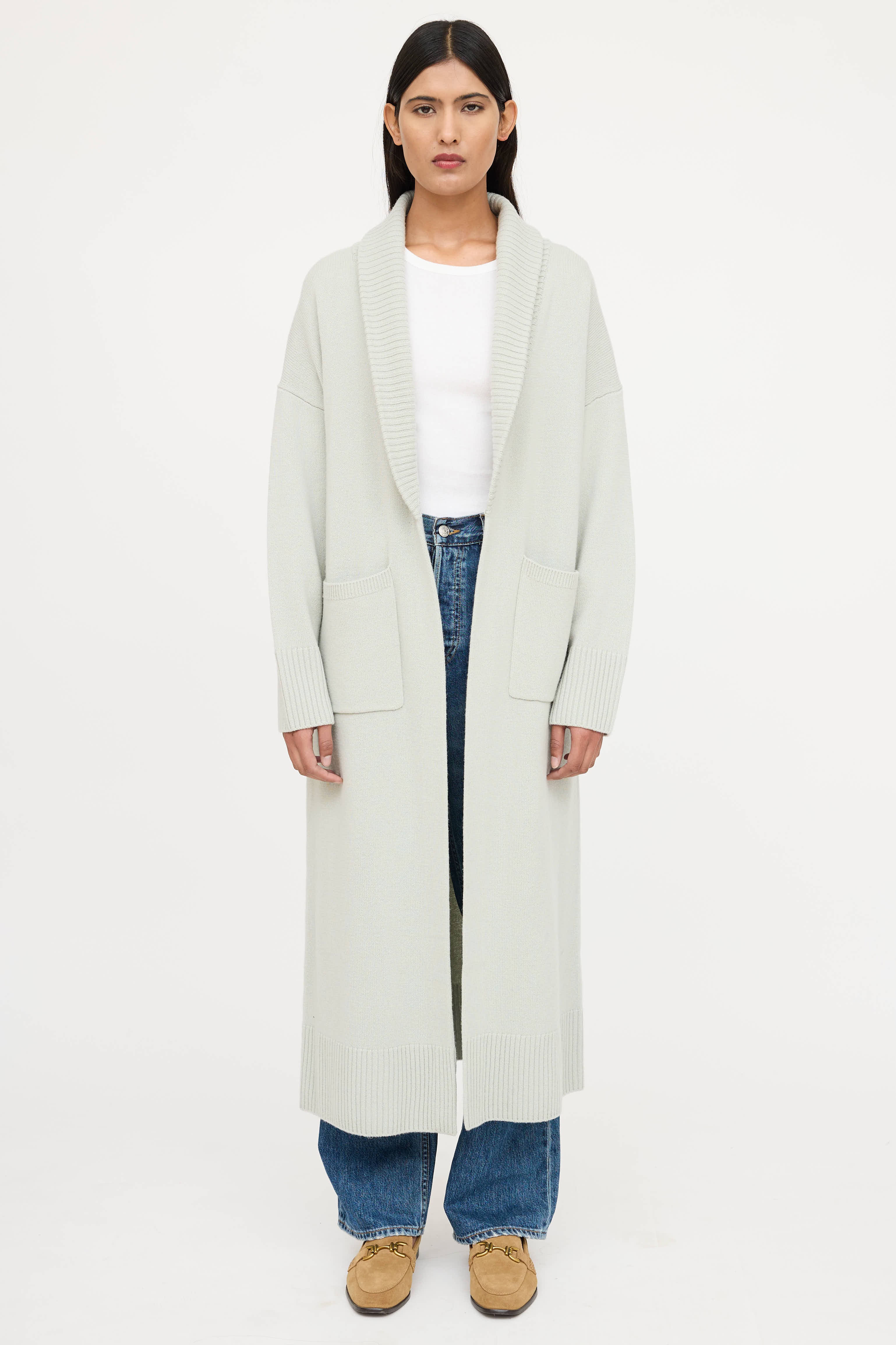 The Sei Wool Open Cardigan