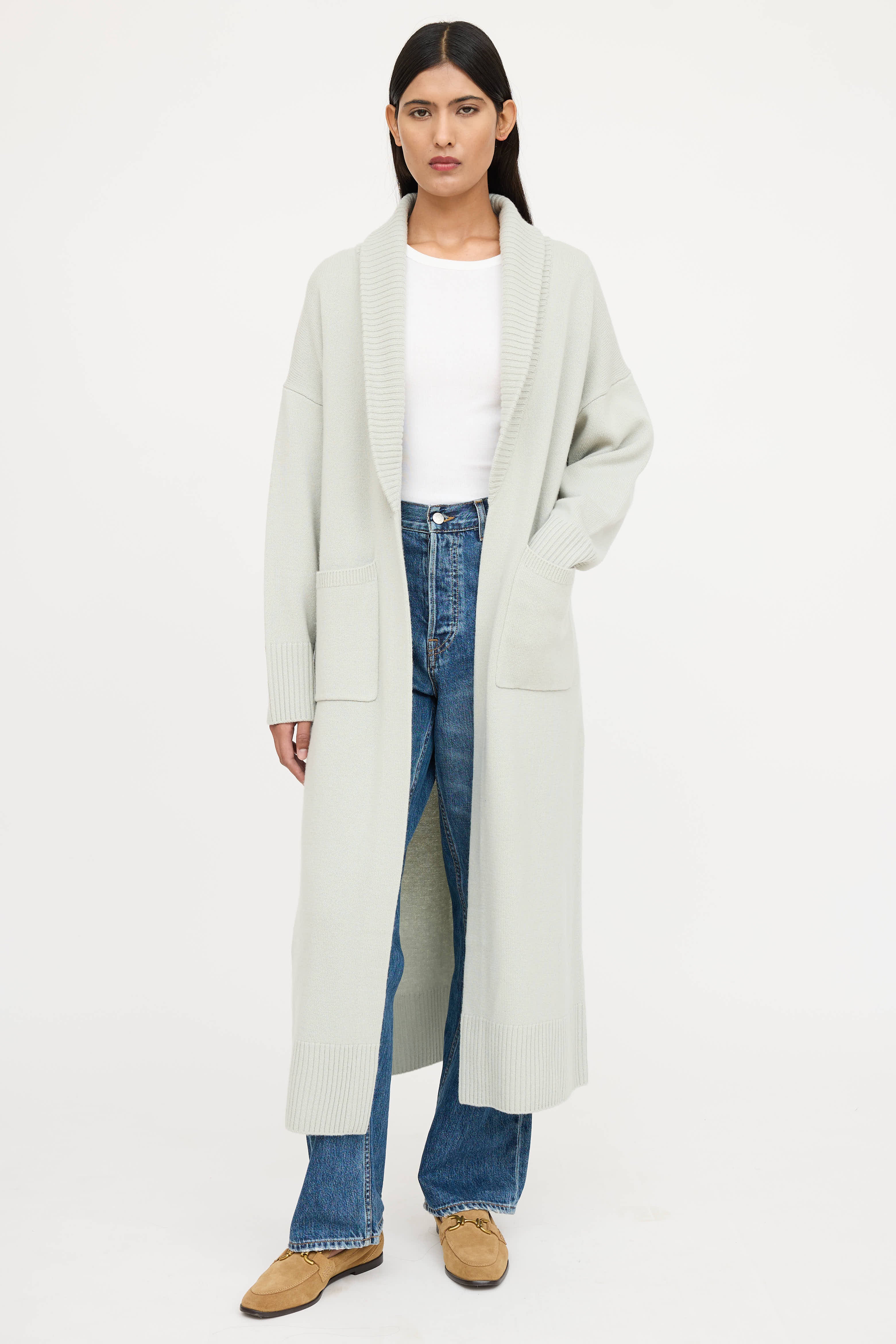 The Sei Wool Open Cardigan
