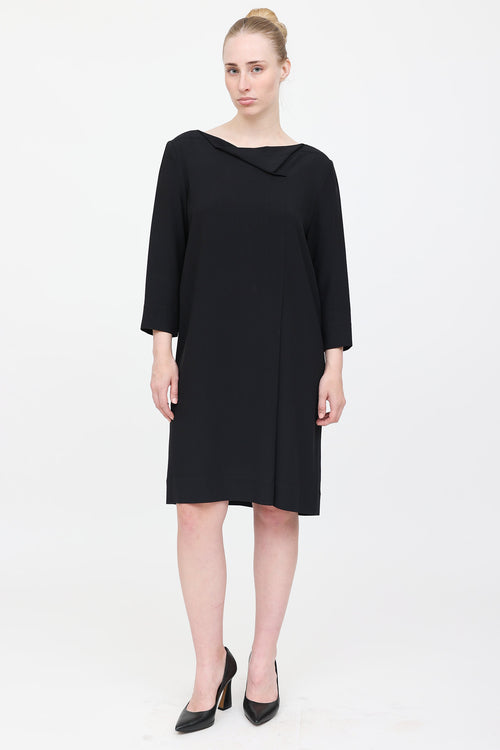 The Row Cowl Neck Pleated Dress