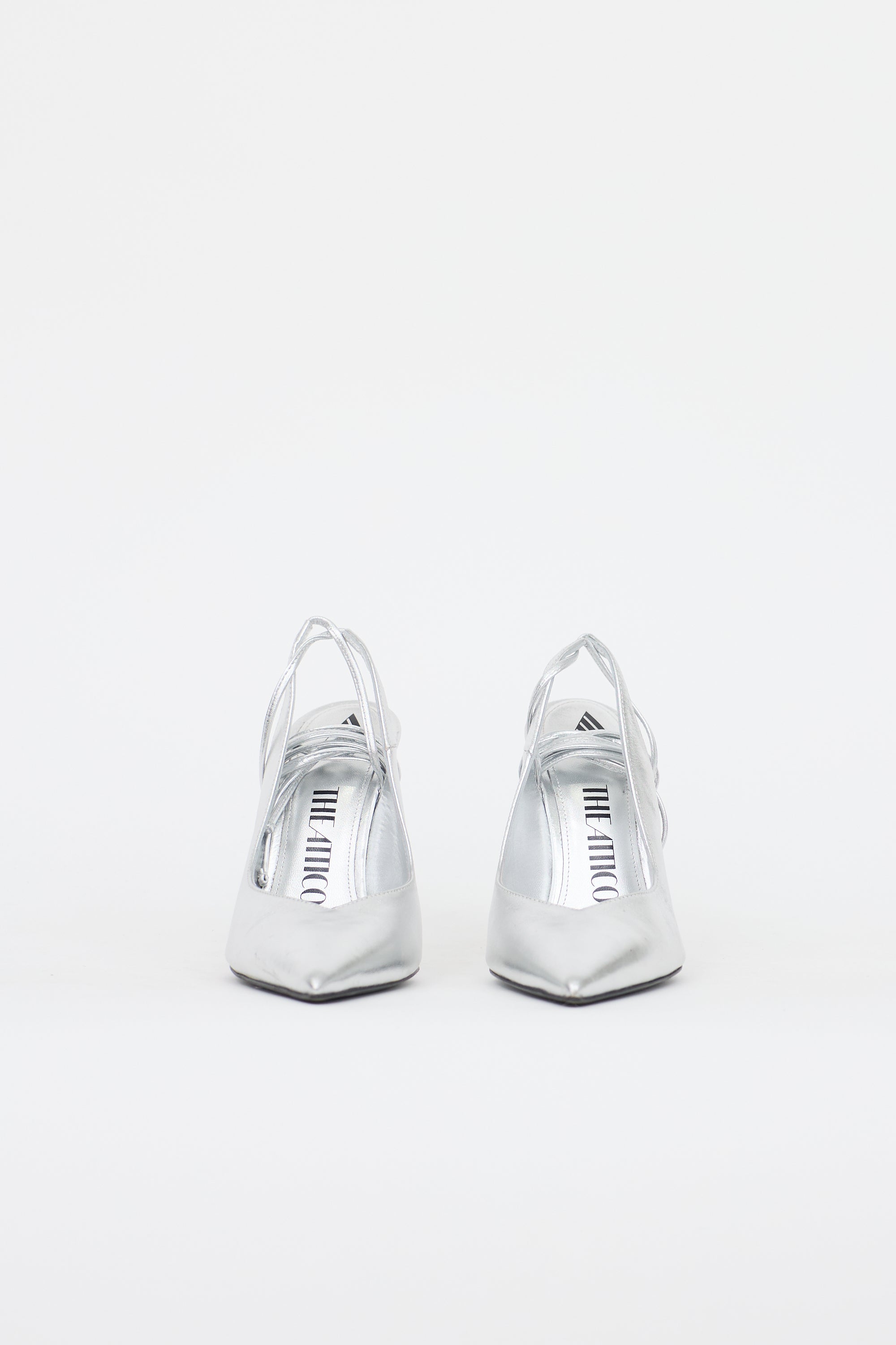 The Attico Metallic Leather Venus Pump