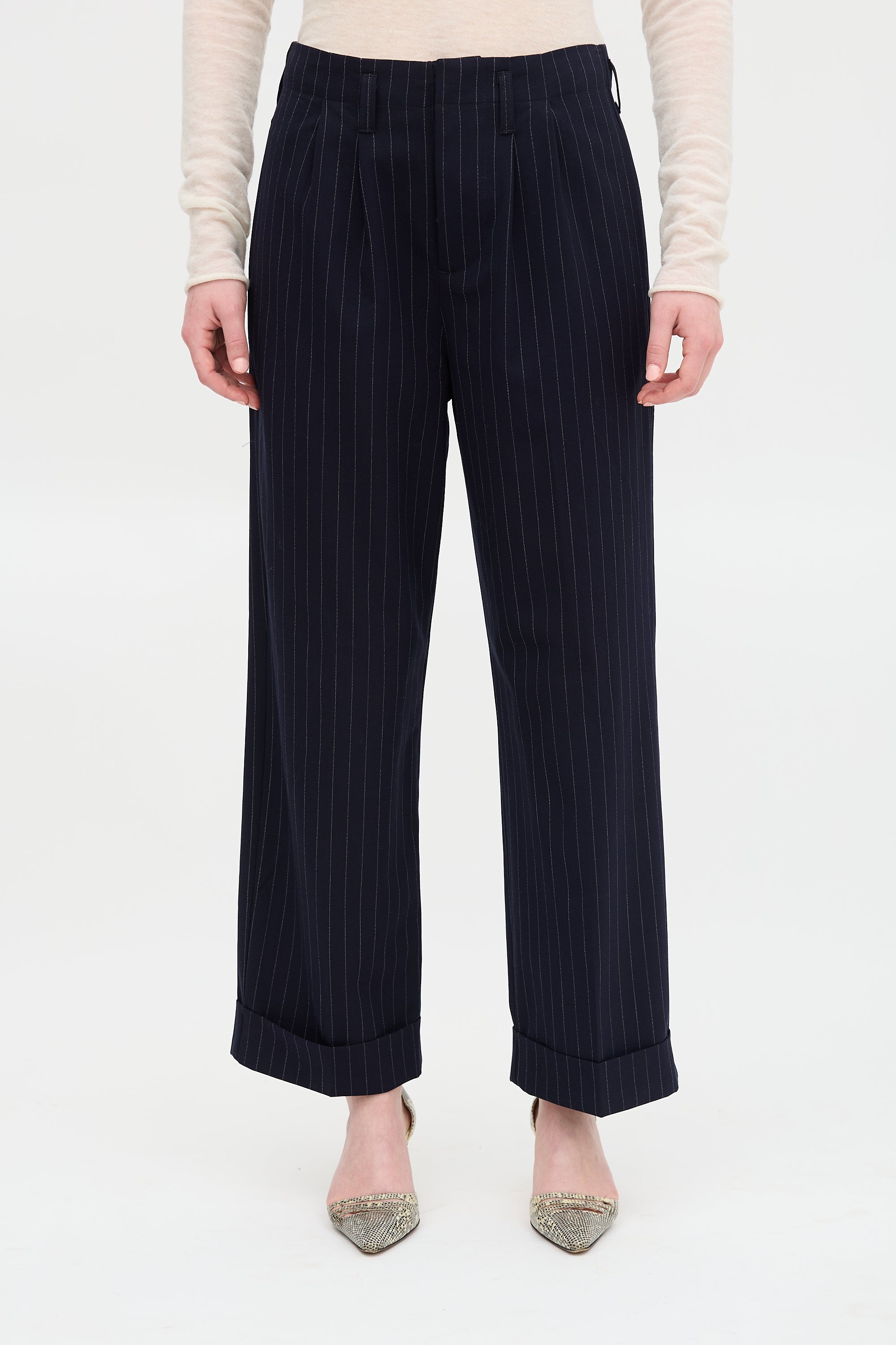The Great. Wool Pinstripe Suit