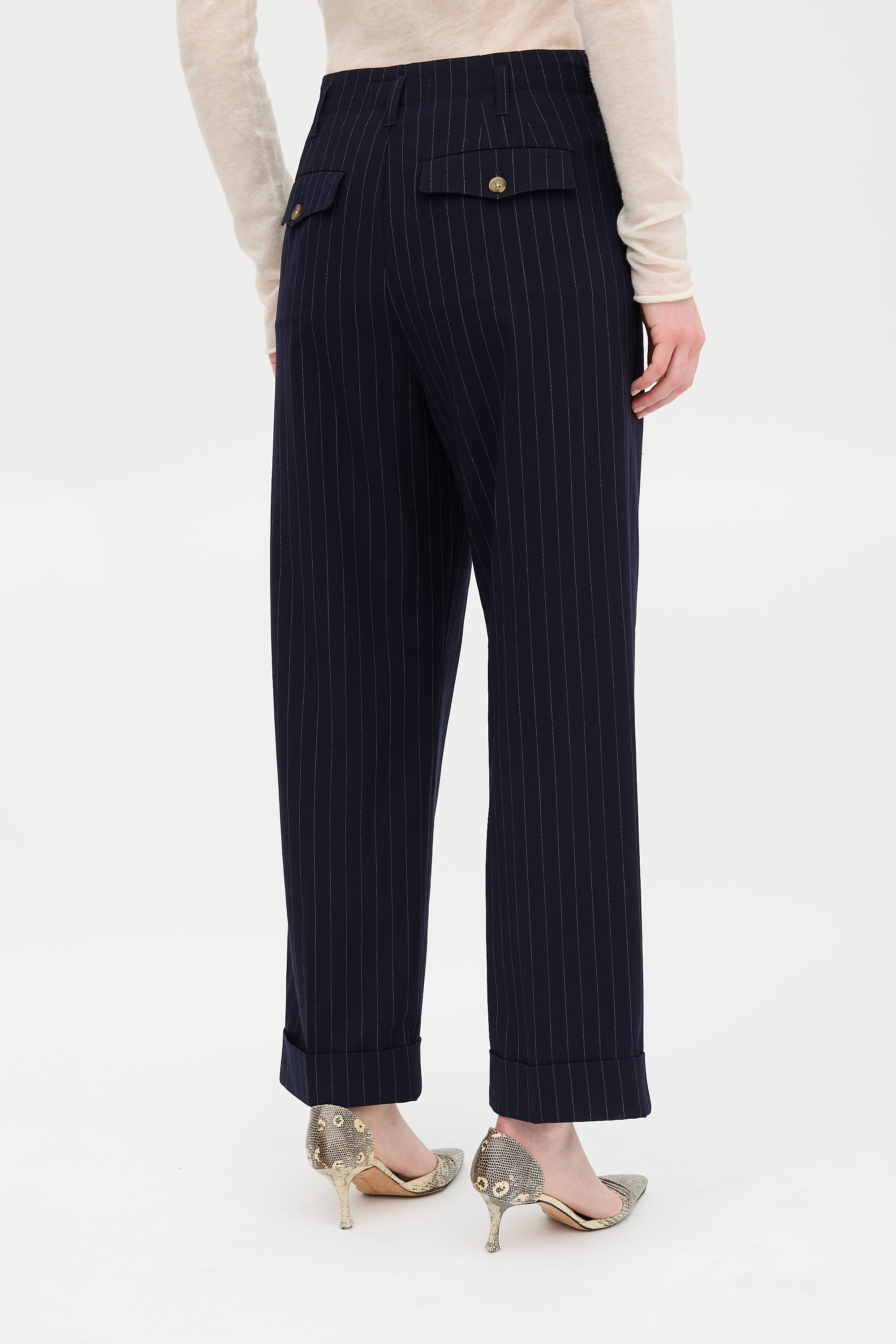The Great. Wool Pinstripe Suit