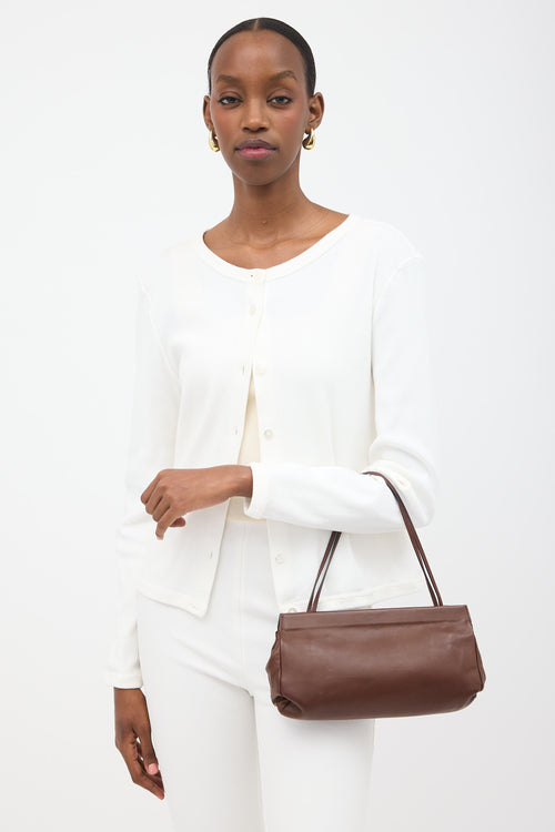 The Row Leather Abby Shoulder Bag