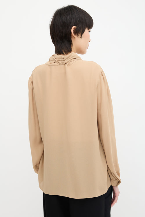 The Row Crepe Kerchief Blouse