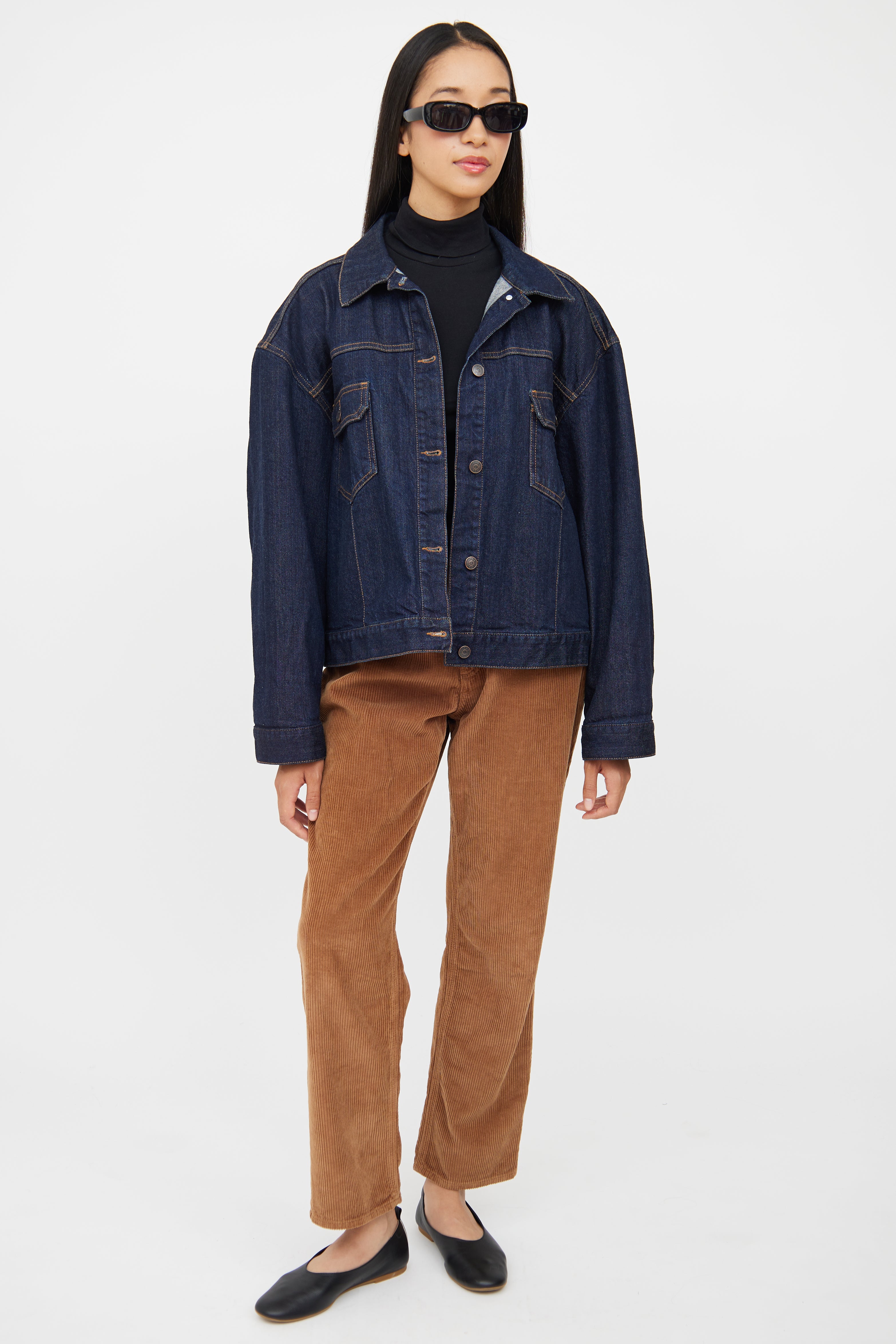 The Row Dark Wash Ness Denim Jacket