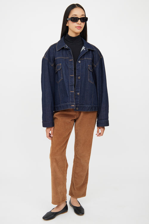 The Row Dark Wash Ness Denim Jacket