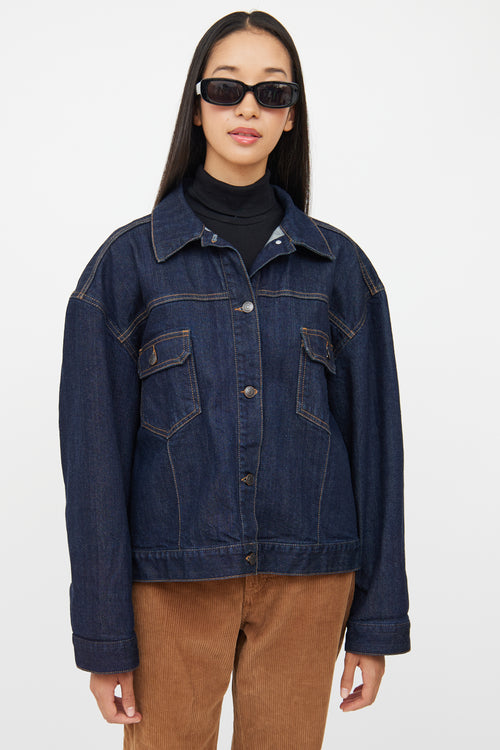 The Row Dark Wash Ness Denim Jacket