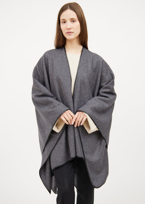 Wool & Leather Cape