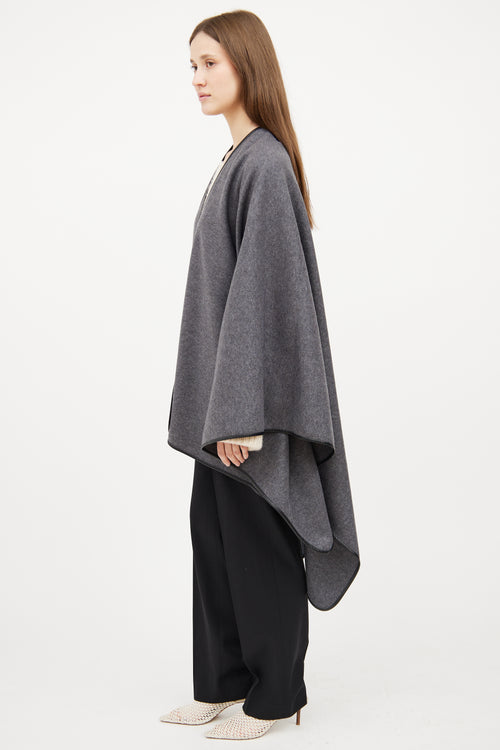 Wool & Leather Cape