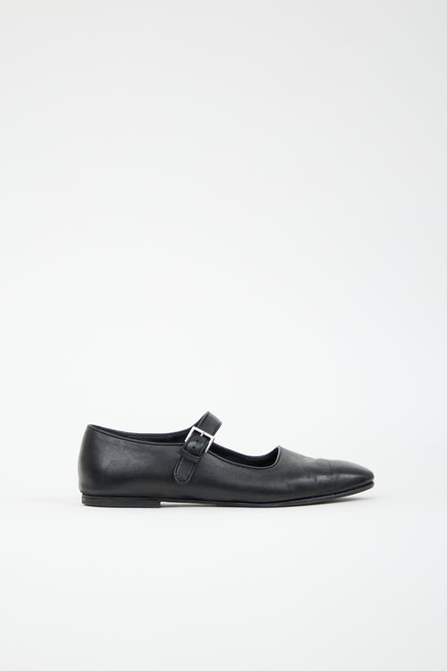 The Row Leather Ava Mary Jane Flat