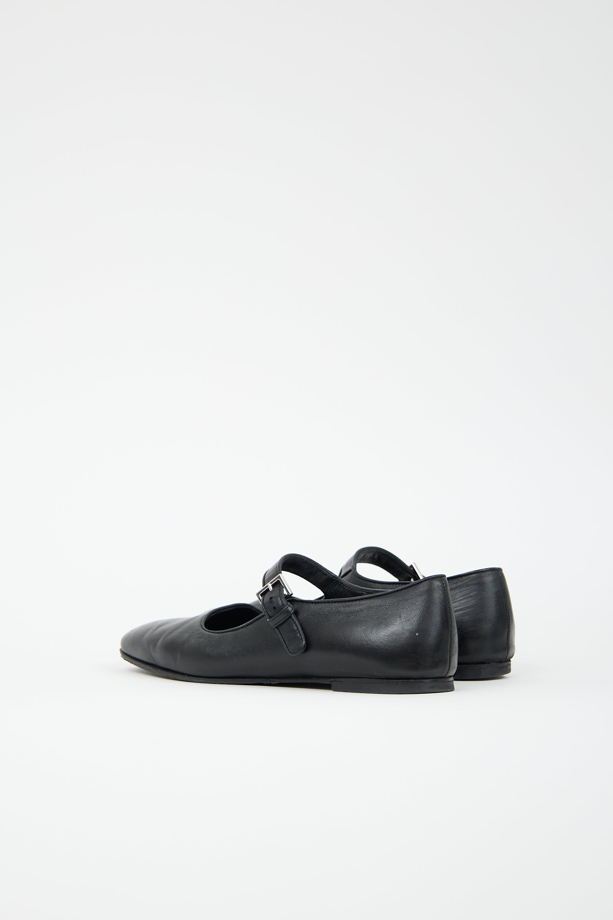 The Row Leather Ava Mary Jane Flat