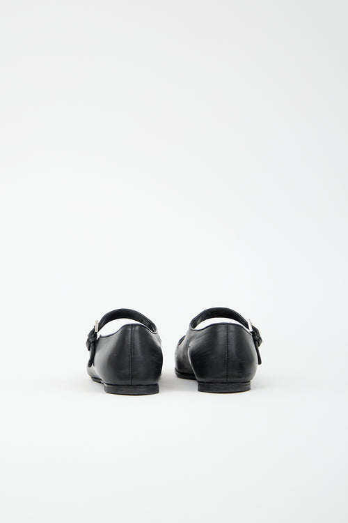 The Row Leather Ava Mary Jane Flat