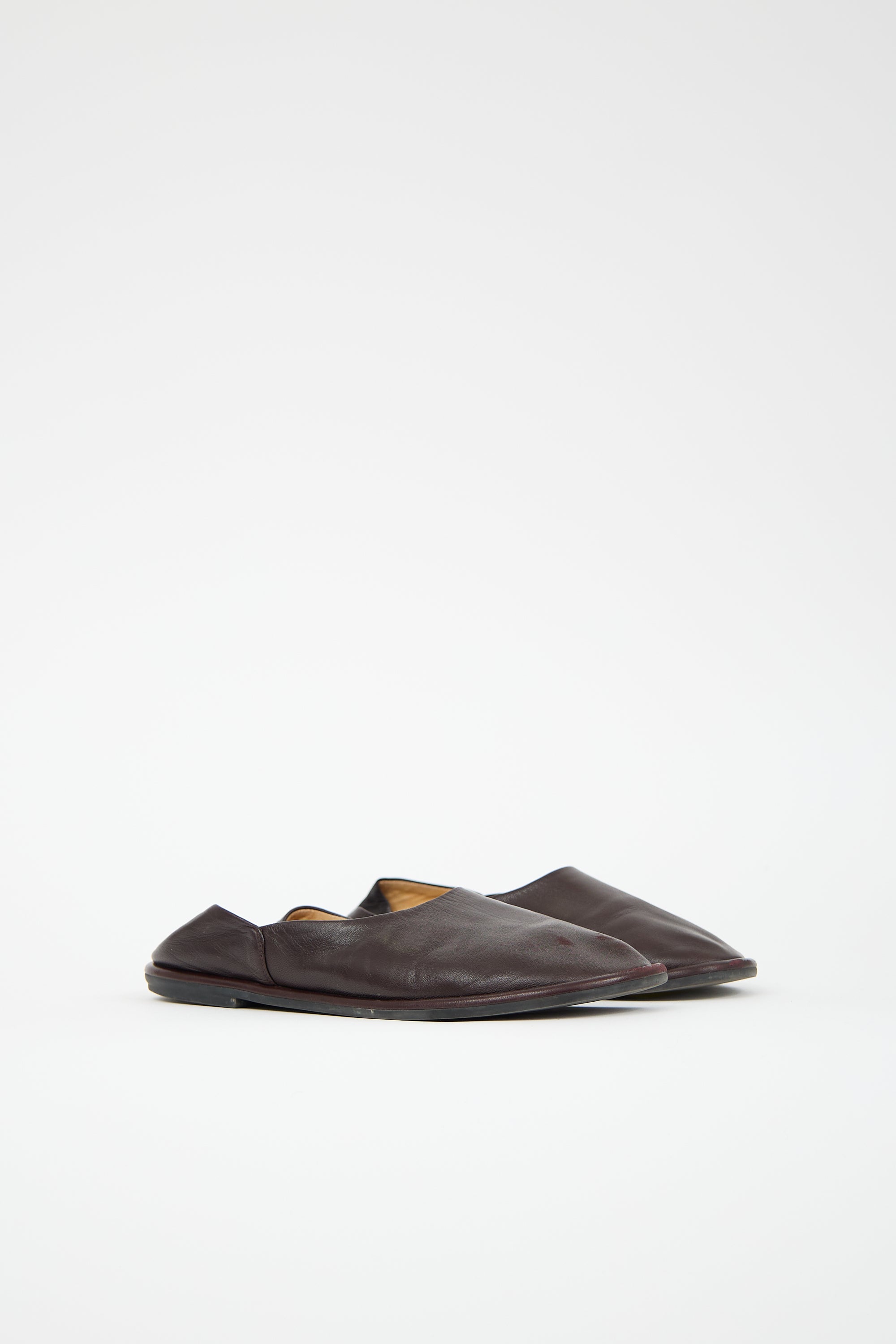 The Row Leather Canal Flat