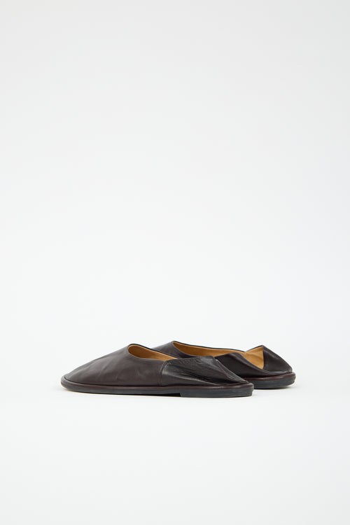 The Row Leather Canal Flat