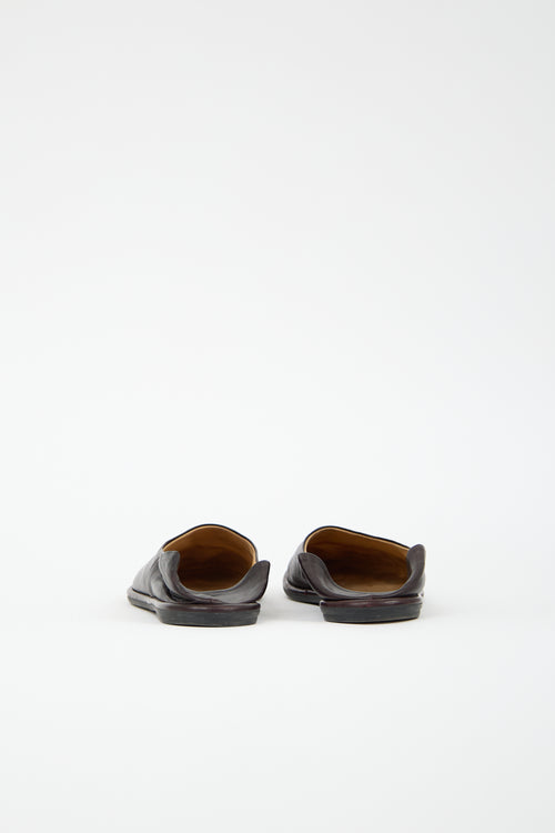 The Row Leather Canal Flat
