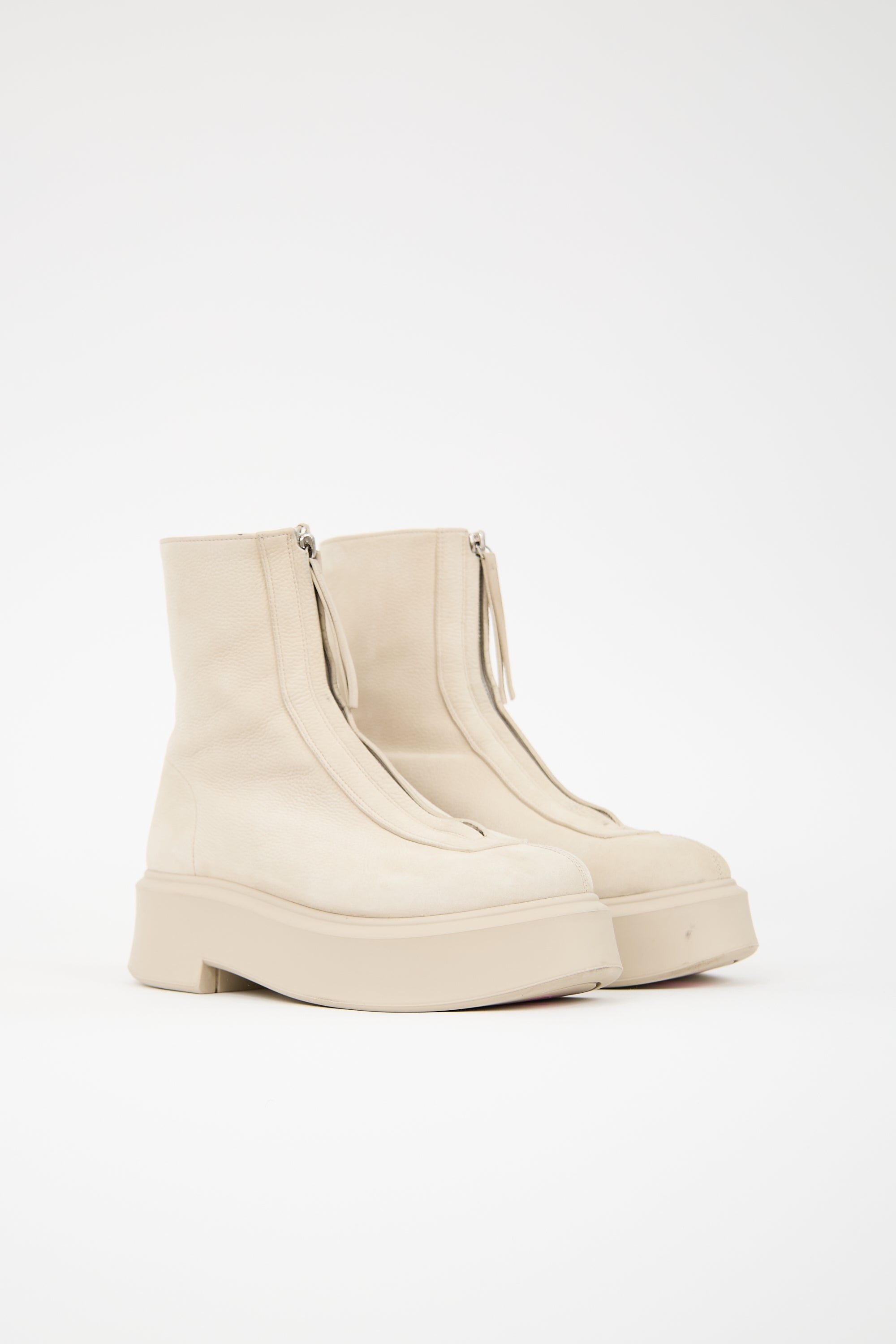 The Row Suede Zipped 1 Boot