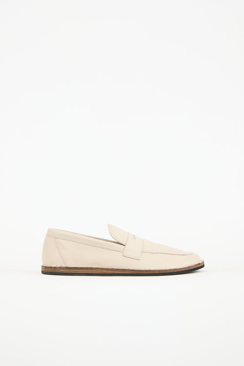 The Row Leather Cary Loafer