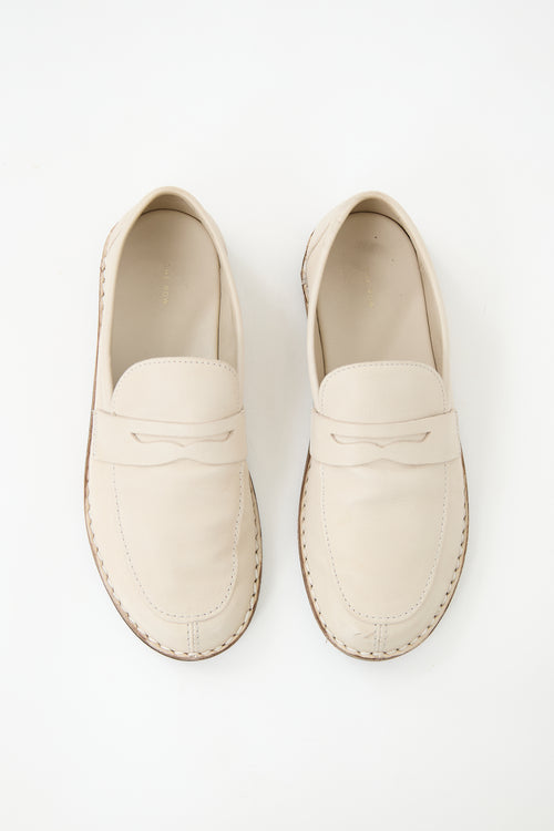 The Row Leather Cary Loafer
