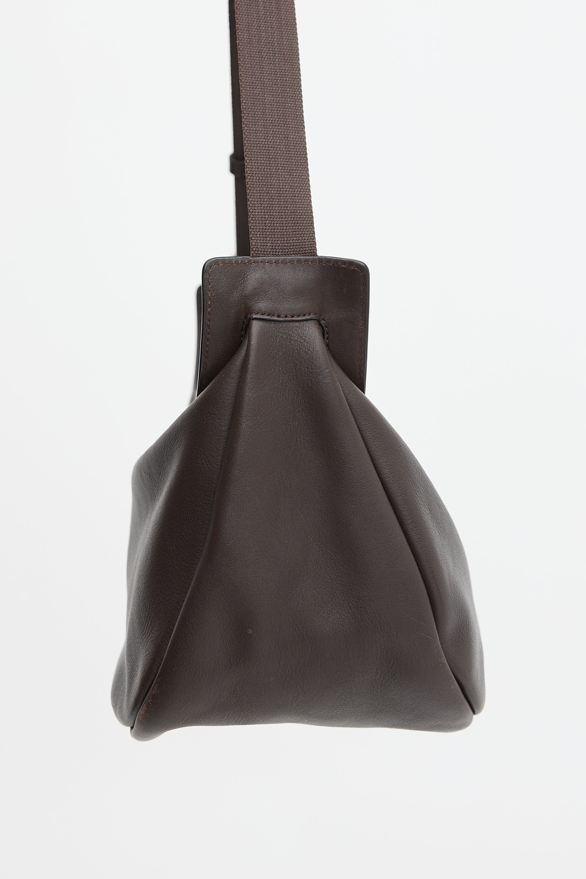 The Row Leather Slouchy Banana Bag
