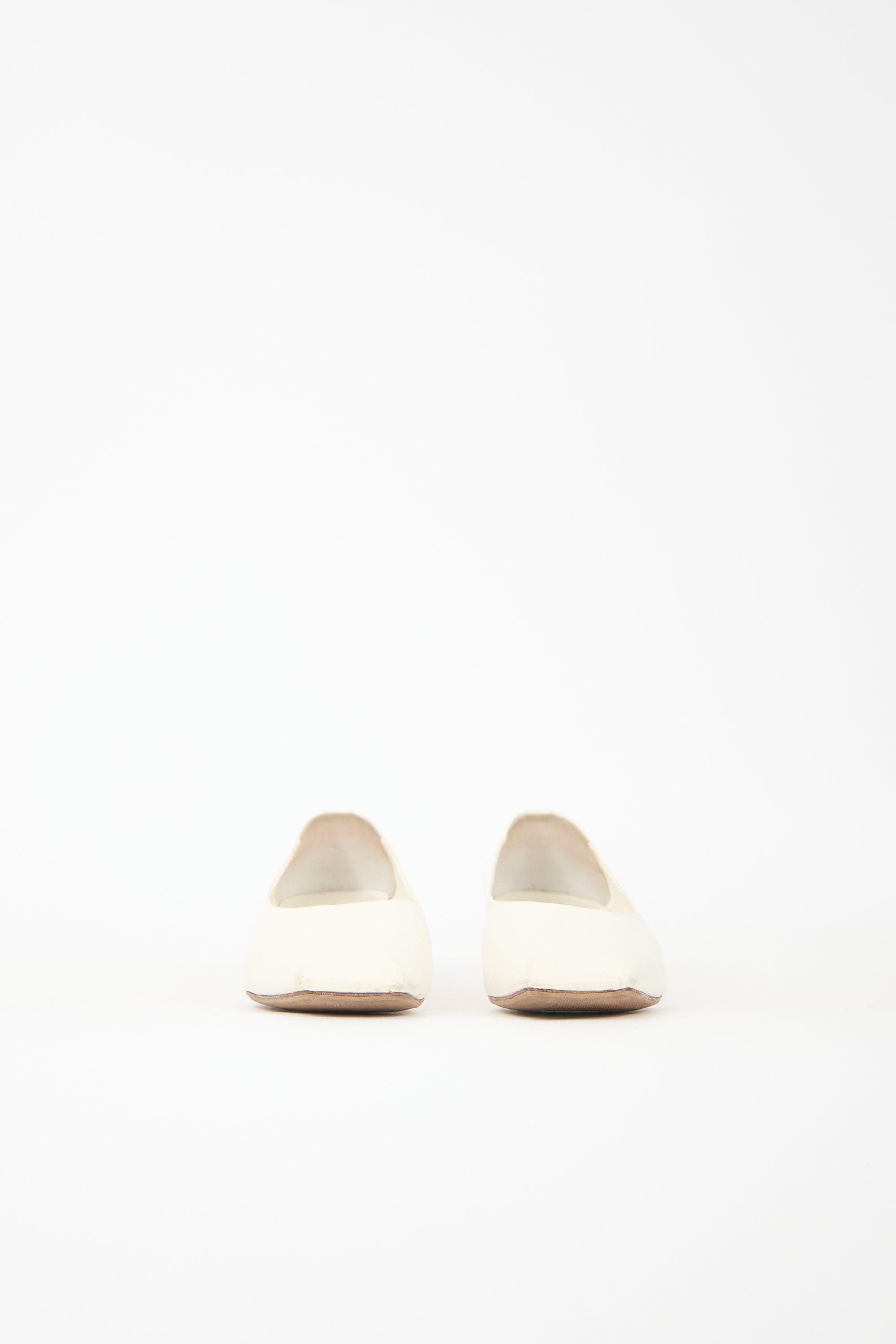 The Row Leather Square Toe Pump
