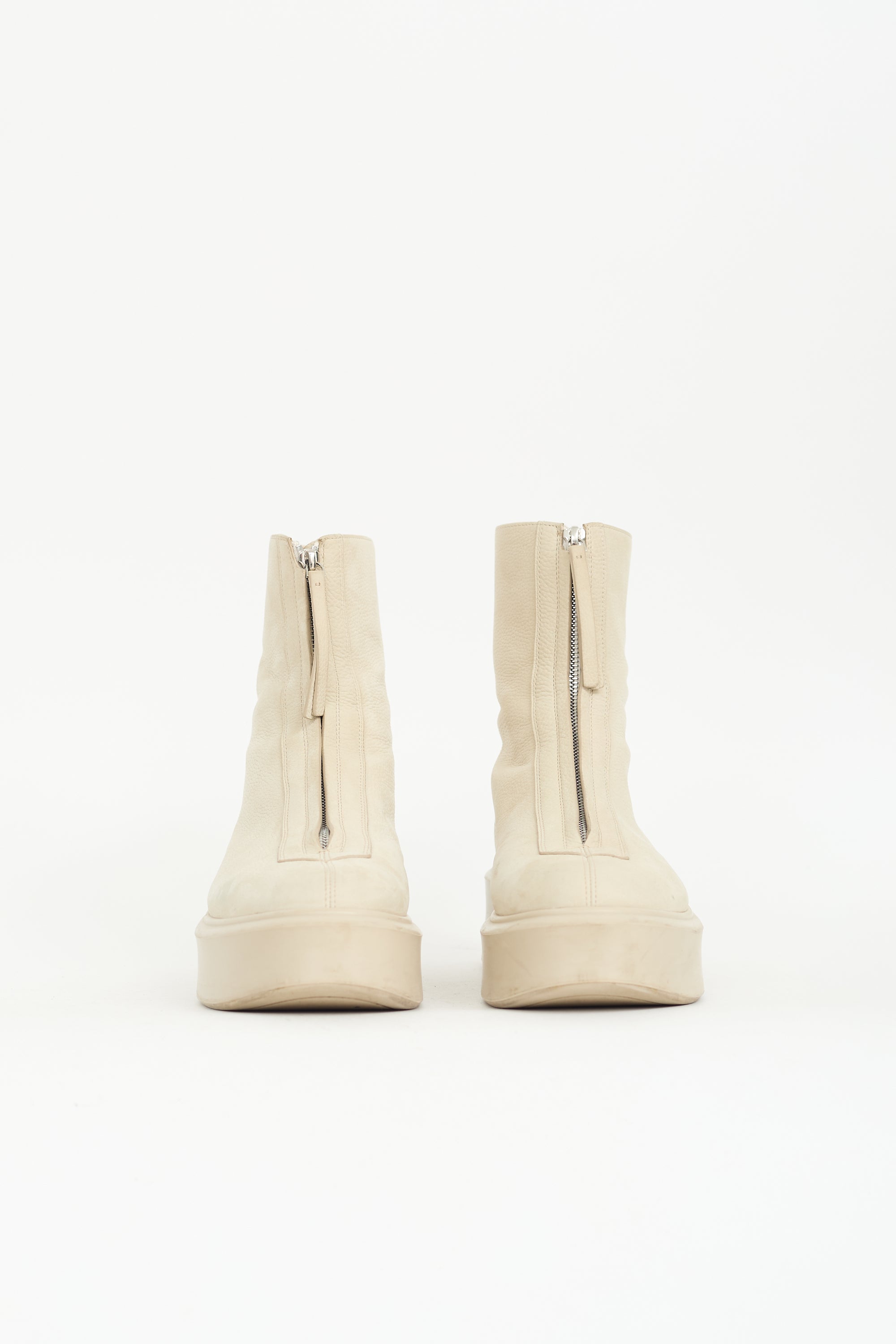 The Row Leather Zipped 1 Boot