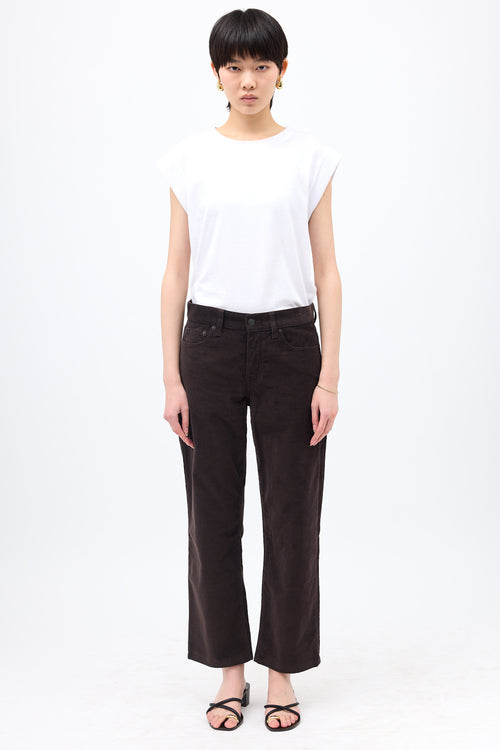 The Row Micro Corduroy Straight Leg Pant