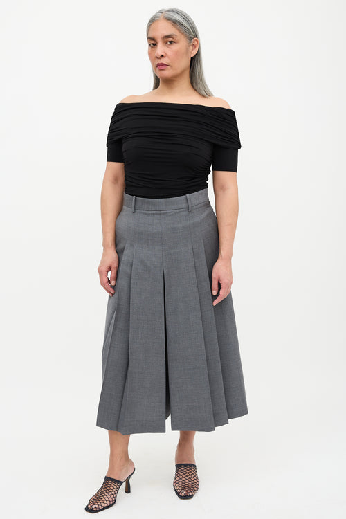 The Row Off Shoulder Ruched Top