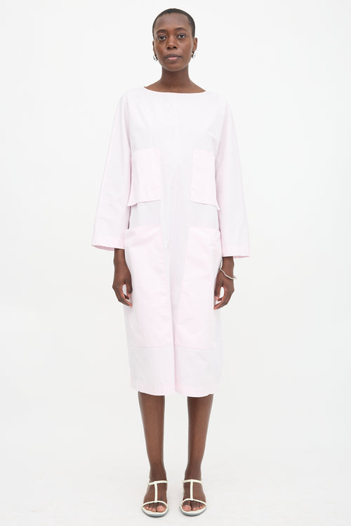 The Row Poplin Patch Pocket Dress
