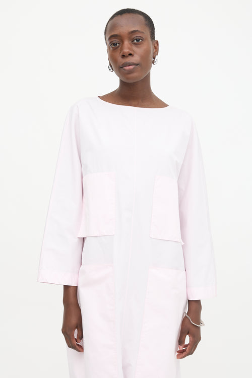 The Row Poplin Patch Pocket Dress