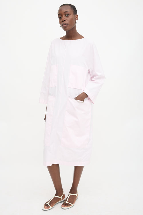The Row Poplin Patch Pocket Dress