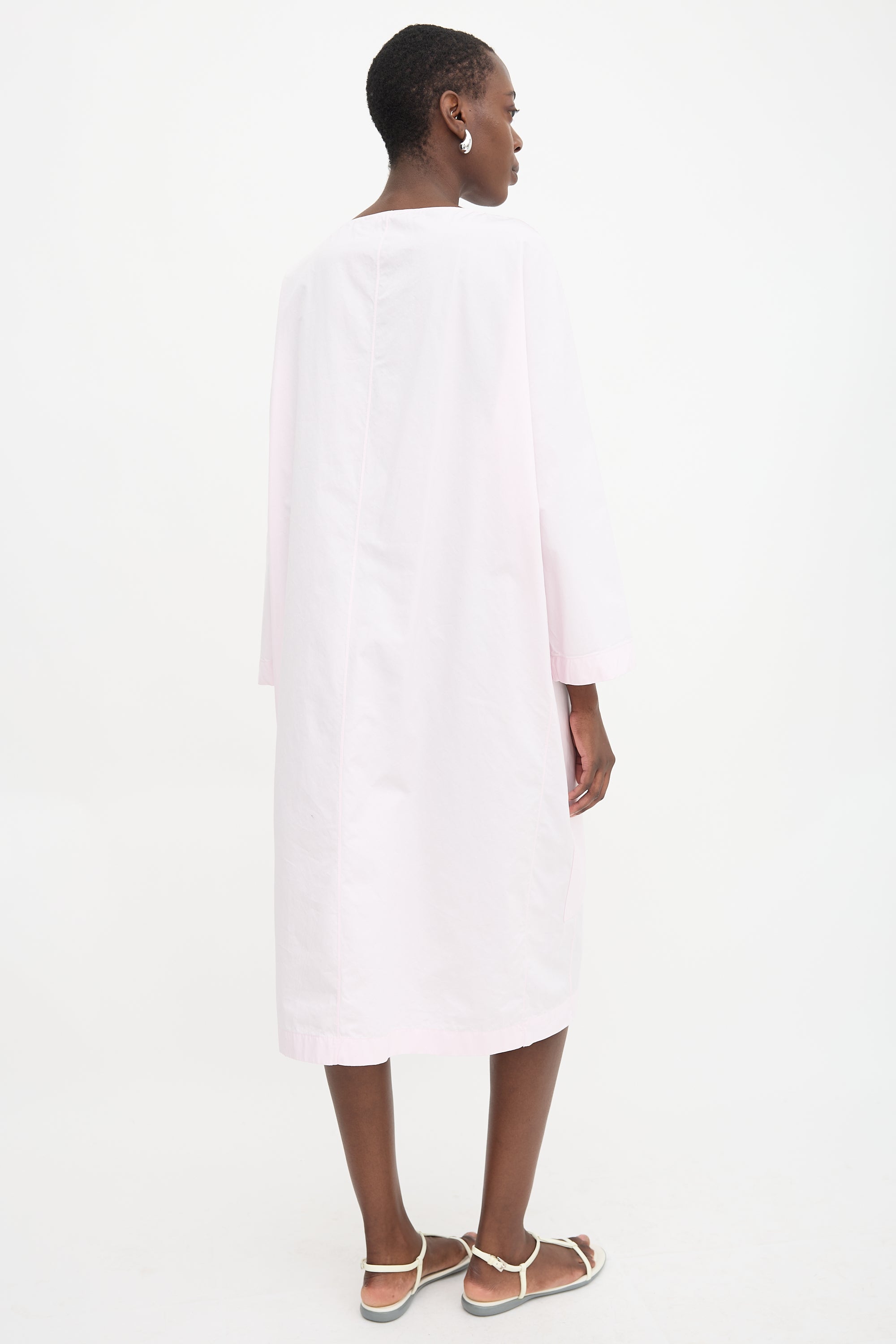 The Row Poplin Patch Pocket Dress